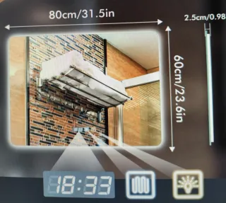 Espejo Baño LED 80x60cm