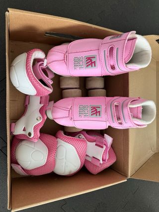 Patines 4 ruedas rosa KG Skates