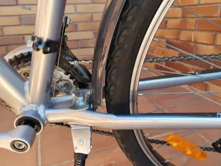 Bicicleta de paseo B'Twin plateada