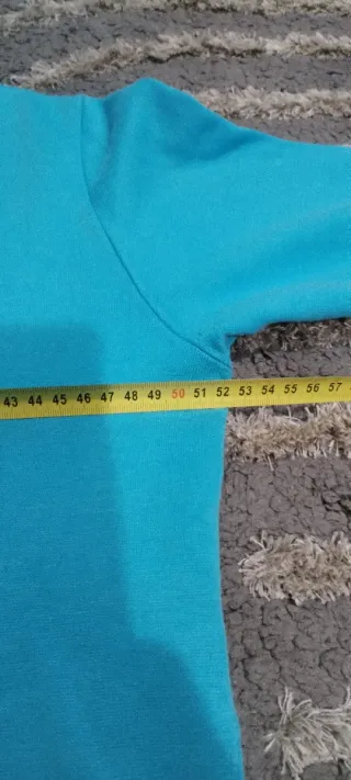 Camiseta manga larga azul verdoso