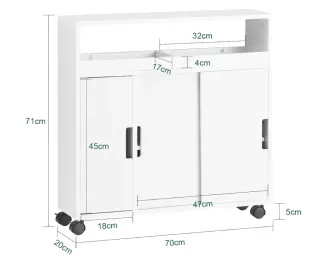 Mueble auxiliar estrecho
