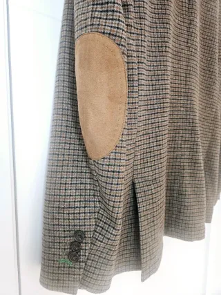 Americana cuadros con coderas