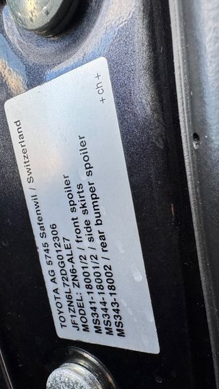 Toyota GT 86 kit TRD, motor nuevo