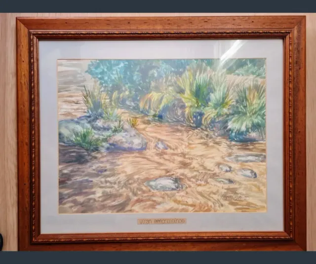 Lote 2 acuarelas originales y 1 lámina