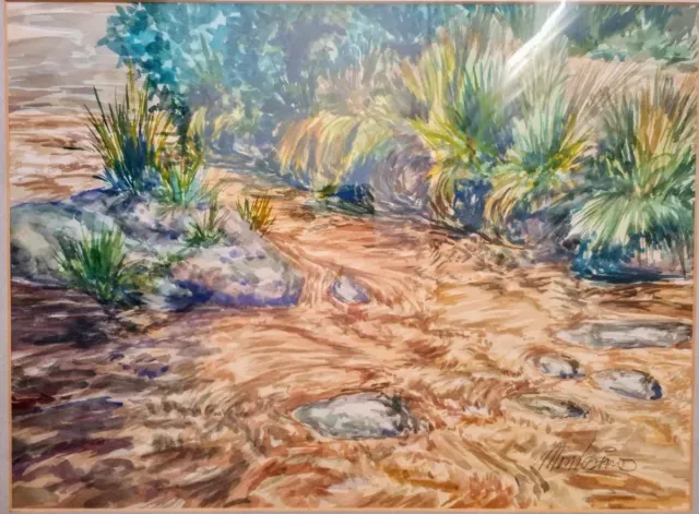 Lote 2 acuarelas originales y 1 lámina