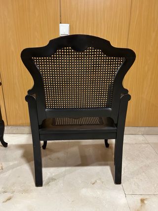 Pareja de sillones clásicos de rejilla