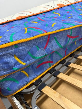 Sofá cama tela multicolor con canape