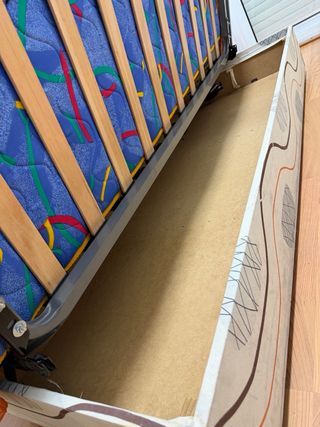 Sofá cama tela multicolor con canape