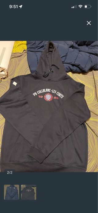 Sudadera PB Collblanc-Les Corts Negra