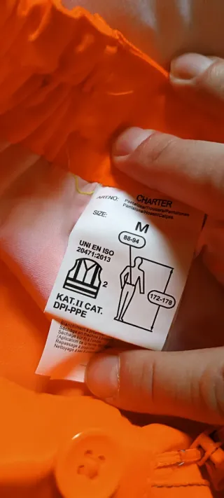 Pantaloni da lavoro arancioni