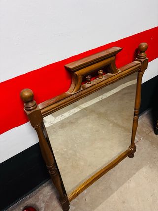 Espejo de madera vintage
