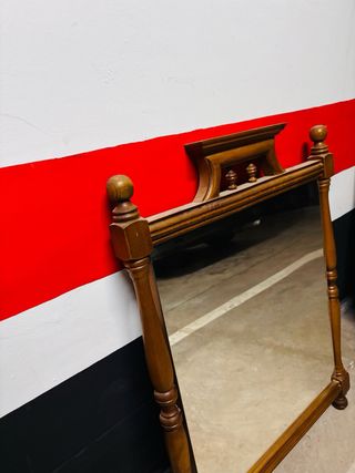 Espejo de madera vintage