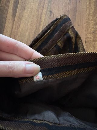 Falda midi vintage rayas T46