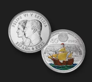 Moneda 40€ Vuelta al Mundo 2022