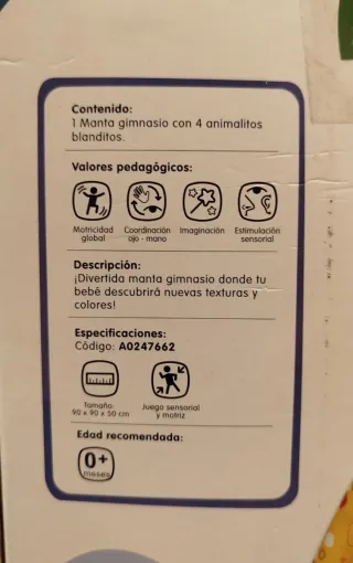 Manta Gimnasio Bebé Vip