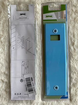 Confezione da 2 decorazioni bianche per rullo per tende