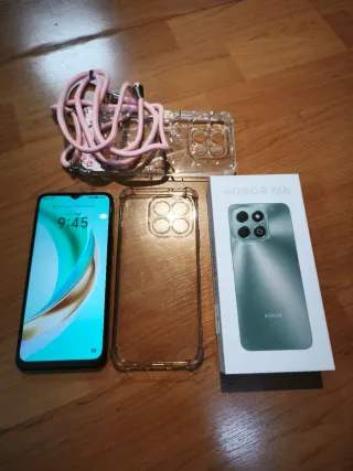 Honor X6b Negro + Fundas