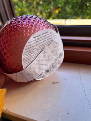 Portacandele profumato in vetro rosso