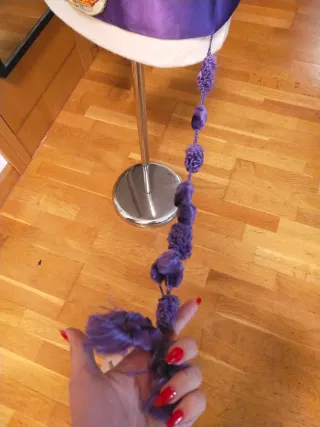 Fajín morado fallero