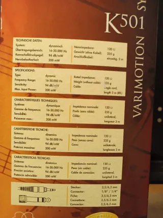 Auriculares AKG K501