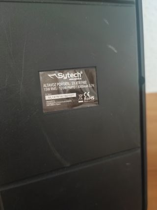 Altavoz Bluetooth Sytech Negro/Gris