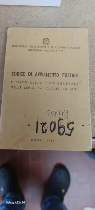 Libretto Codice Avviamento Postale 1967
