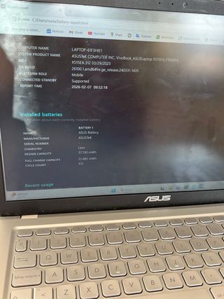 Portátil ASUS F1500E Plata + Caja + Cargador