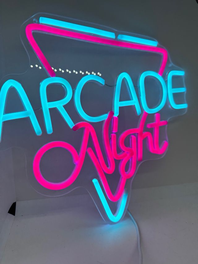 Letrero Neón LED Arcade Night