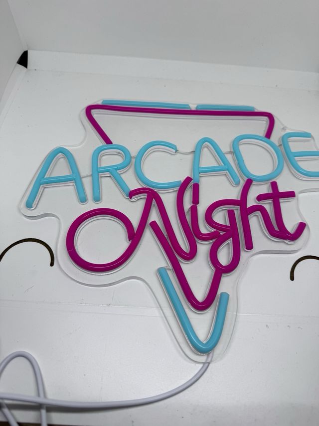Letrero Neón LED Arcade Night
