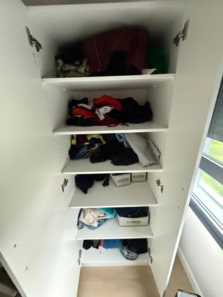 Armario PAX Blanco 75x58x201 cm con 5 baldas