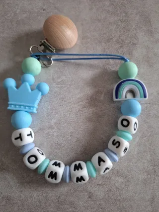 Catenella porta ciuccio con nome