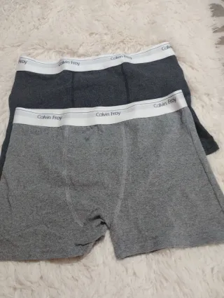 2 Calzoncillos Calvin Klein Hombre Algodón Gris