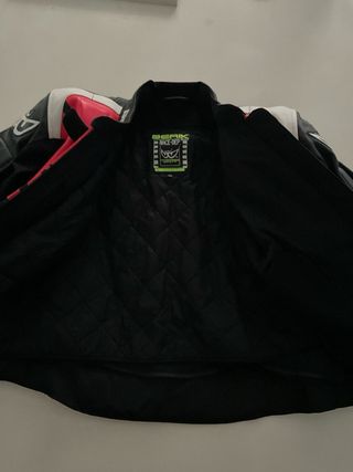 Chaqueta Moto Berik Race-Dep 2.0 Negra y Rosa