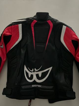 Chaqueta Moto Berik Race-Dep 2.0 Negra y Rosa