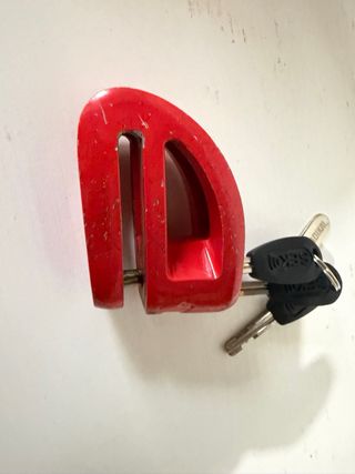 Antirrobo moto Radical rojo Candado
