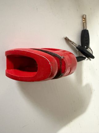 Antirrobo moto Radical rojo Candado
