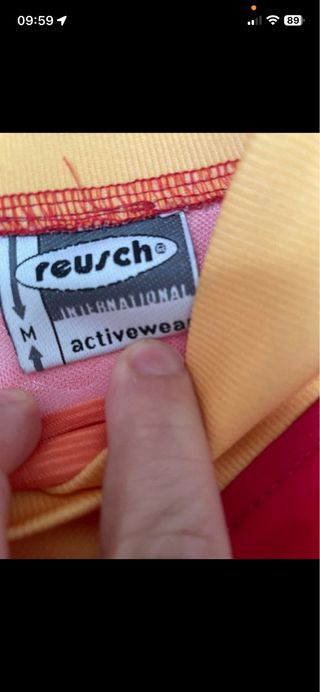 Maglia calcio Reusch rossa e gialla Anni 90 tg M