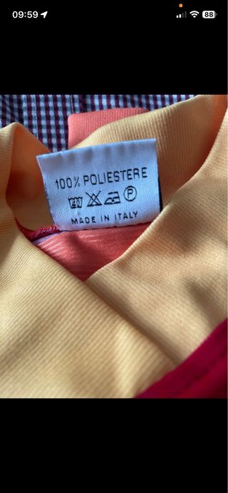 Maglia calcio Reusch rossa e gialla Anni 90 tg M