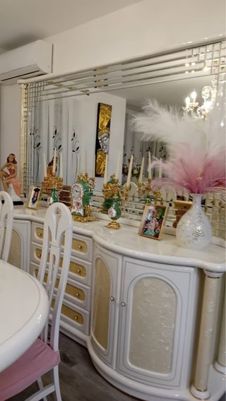 Cómoda Añon Querol Nacar y Madera con Espejo