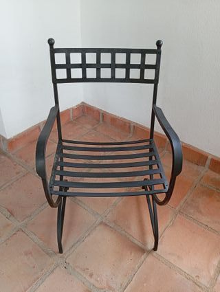 4 Sillas Hierro Forjado (4/70€)