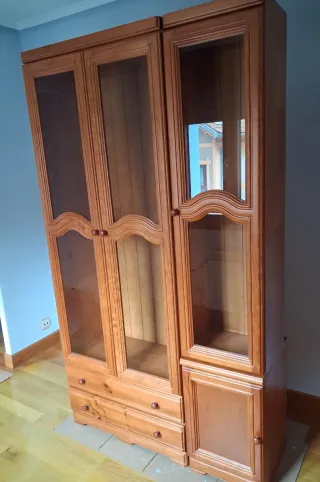 Vitrinas de madera y cristal