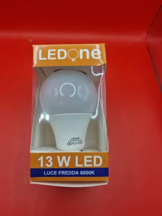 10 Lampadine LED 13W Luce Fredda 6000K E27