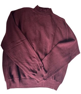 Jersey Zara granate Cuello Alto