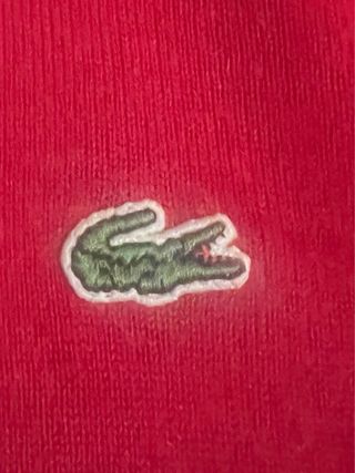 Jersey cuello alto Lacoste rojo