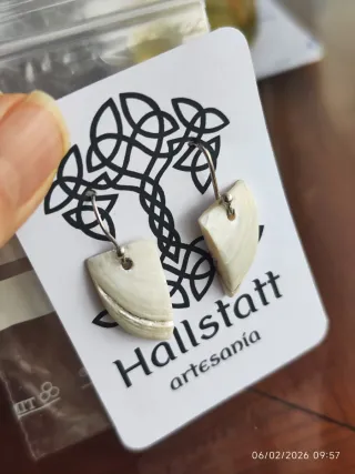 Pendientes Hallstatt Concha Plata