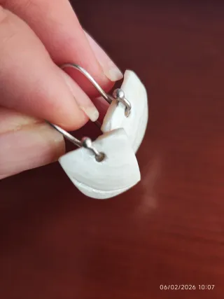 Pendientes Hallstatt Concha Plata