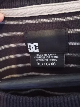 Jersey DC Shoes Talla XL Rayas Multicolor