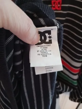 Jersey DC Shoes Talla XL Rayas Multicolor