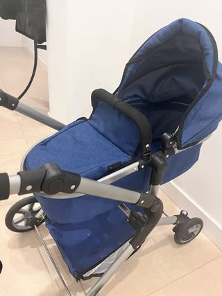 Carrito de juguete para bebé azul