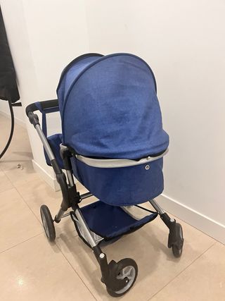 Carrito de juguete para bebé azul